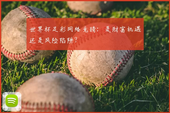 世界杯足彩网络竞猜：是财富机遇还是风险陷阱？